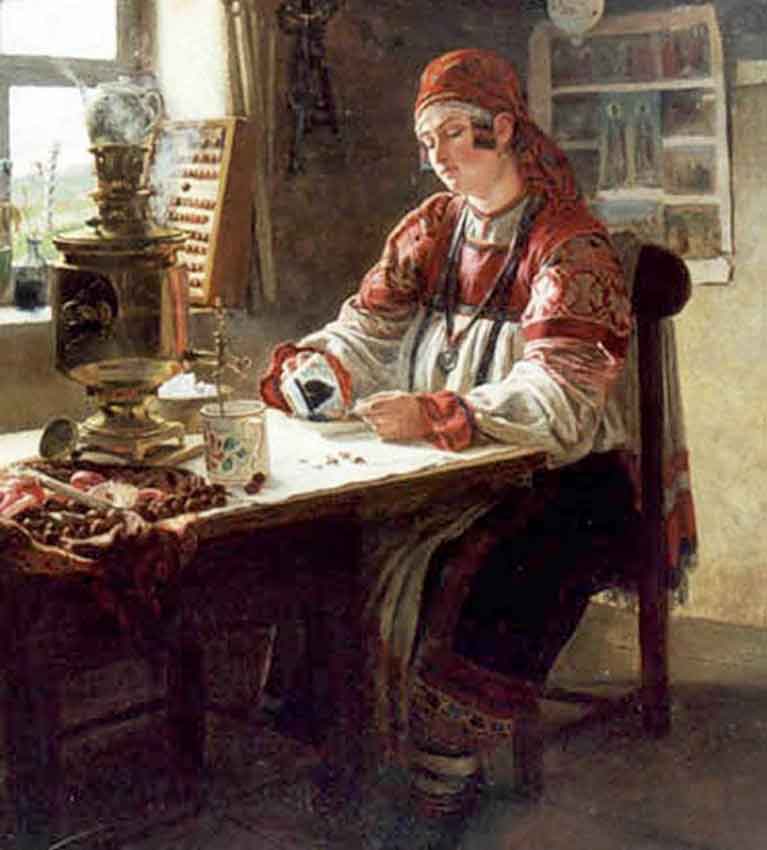 Барыня пьет чай